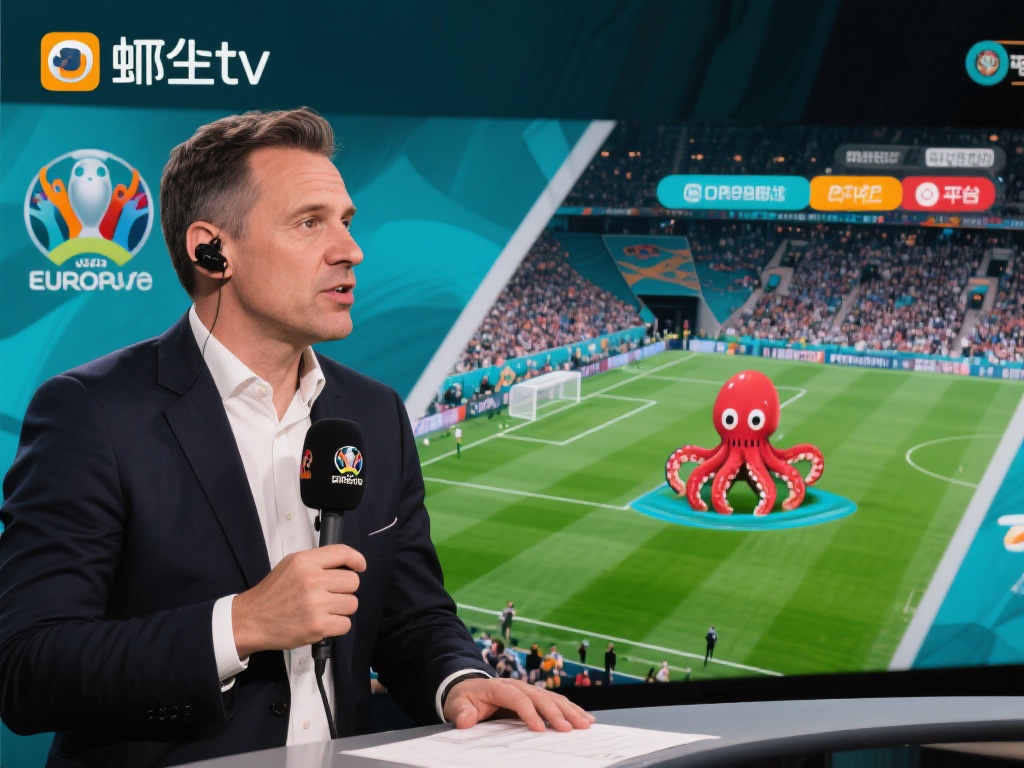 例如，在一场欧洲杯比赛直播中，一位章鱼t