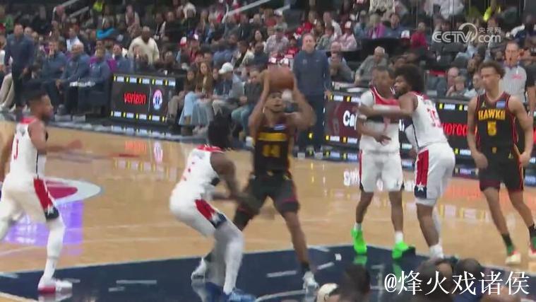 杰伦·约翰逊背靠背三双 老鹰客胜奇才